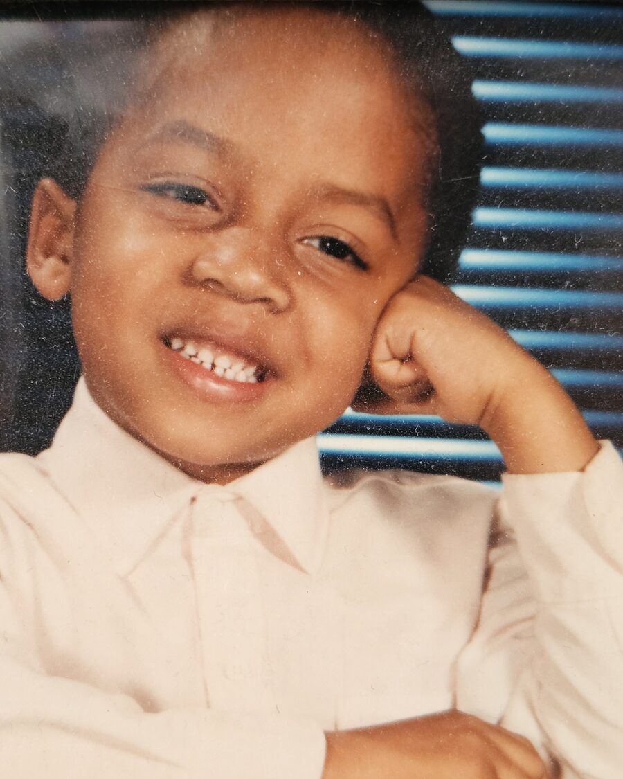 Chef Andrew Collins as a child